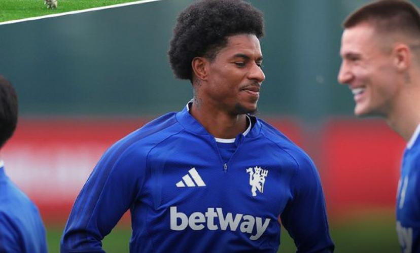 Marcus Rashford Returns to Man United UCL Squad Training 
