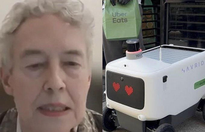 78-Year-Old Retired US Professor Arrested After Blocking Uber Eats Robot Over AI Job Fears